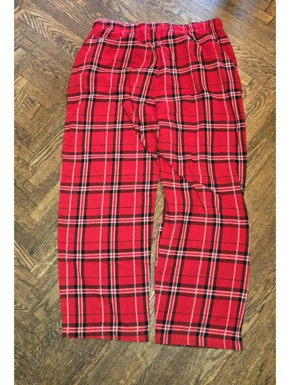 Kansas City Chiefs Pajamas Pants Men's Size XL Plaid Red EUC PJs